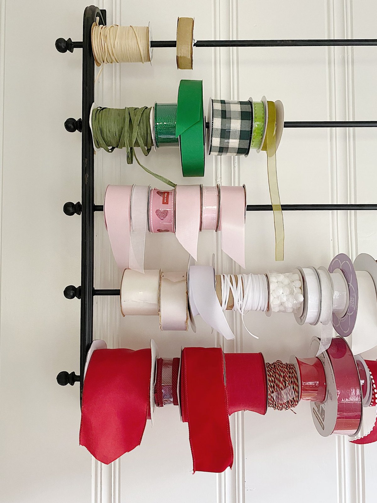 How to Organize Ribbons in Your Craft Room - MY 100 YEAR OLD HOME